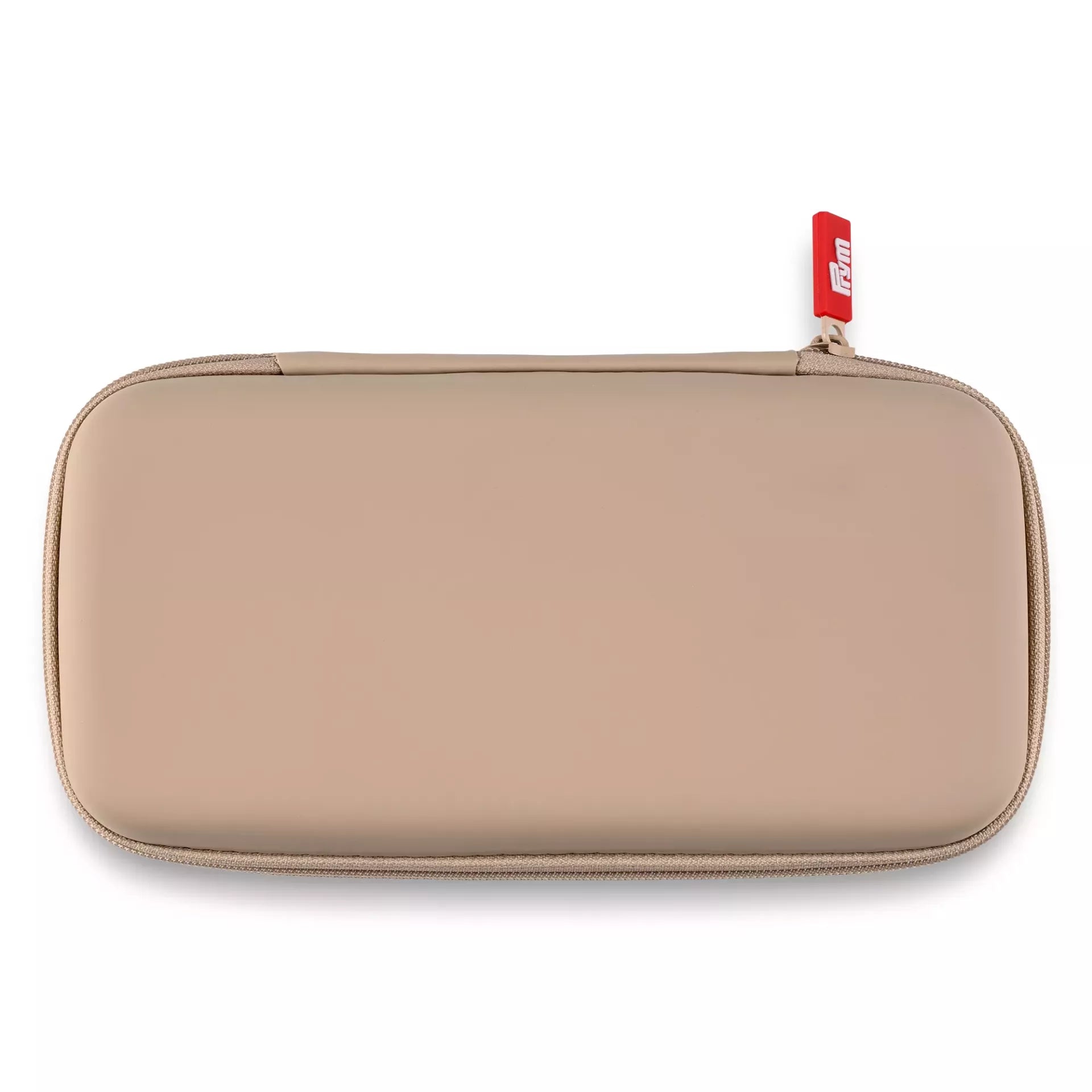 Prym Universal case in beige with a red zipper pull, measuring 10x21cm.
