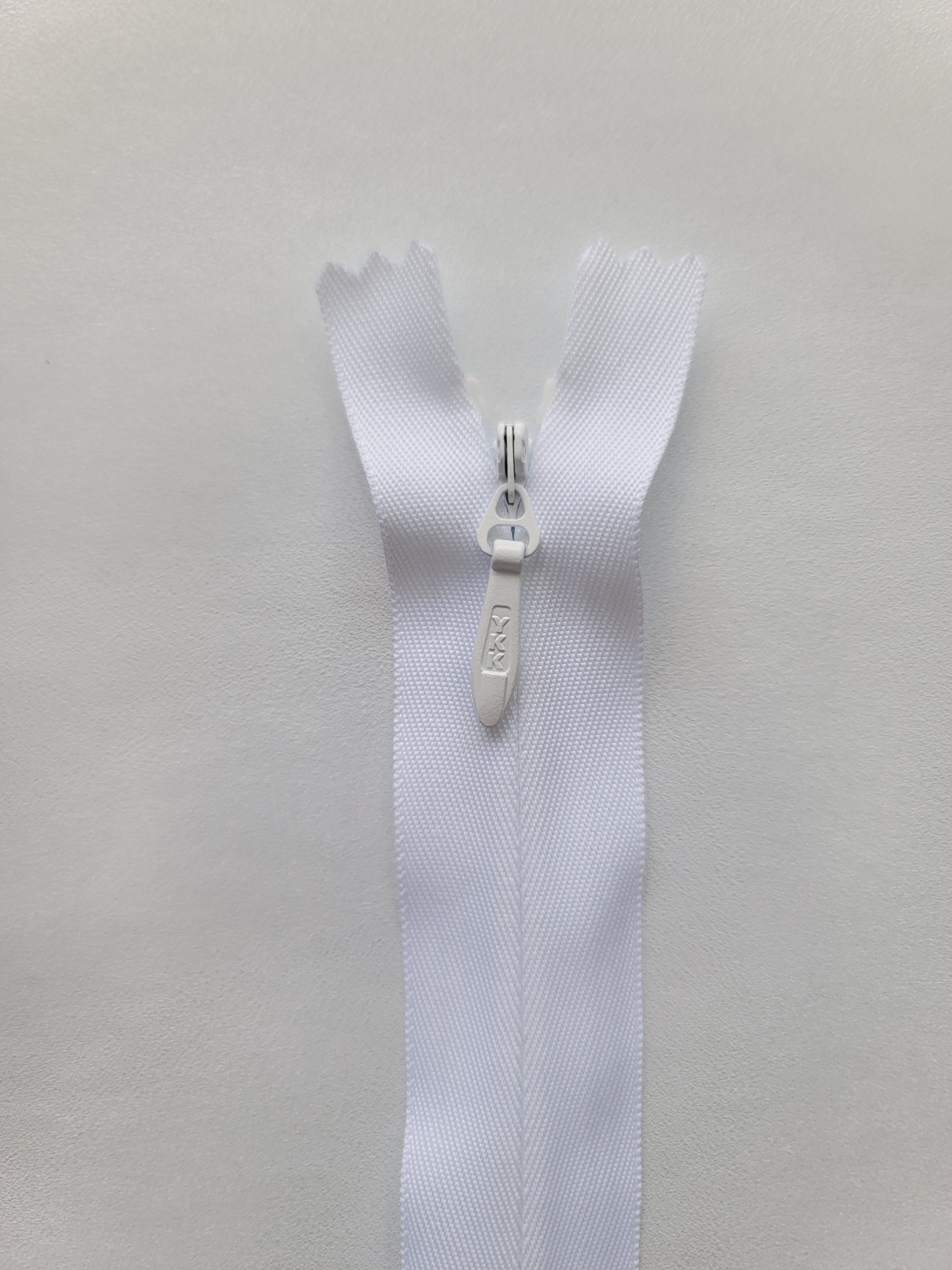 YKK Invisible Closed Ended Zipper – 60cm Length, Polyester Material