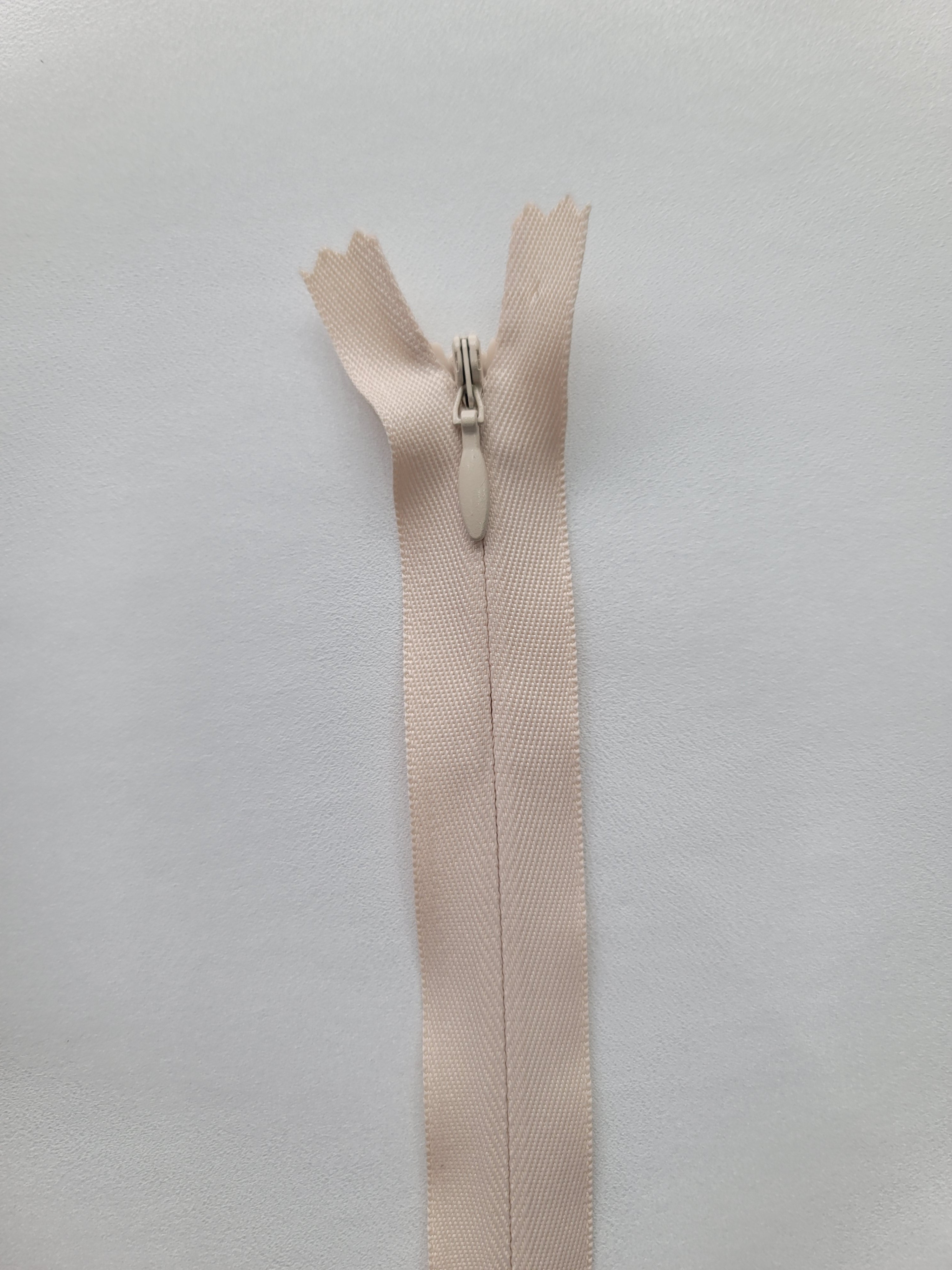YKK Invisible Closed Ended Zipper – 60cm Length, Polyester Material