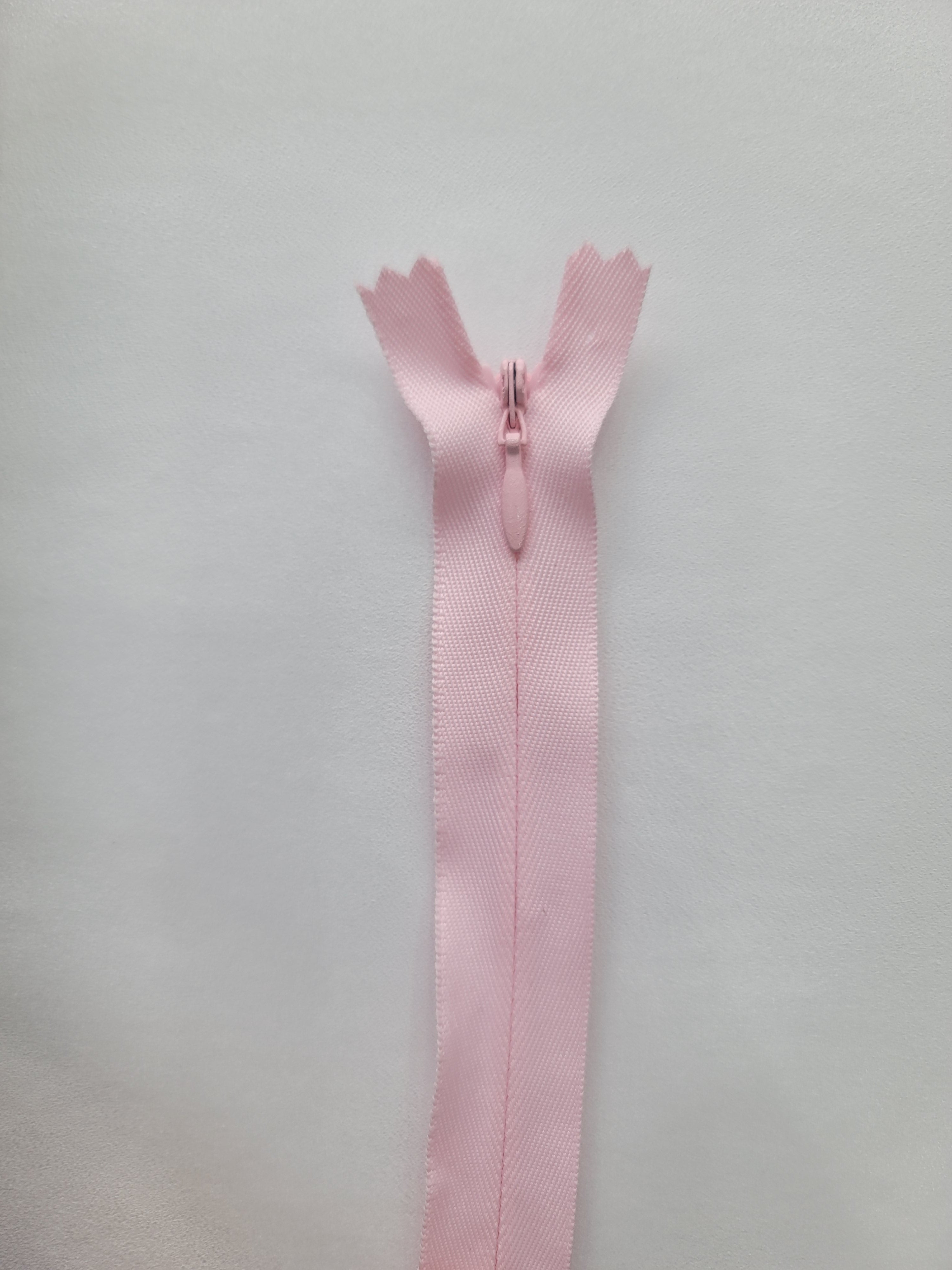 YKK Invisible Closed Ended Zipper – 60cm Length, Polyester Material
