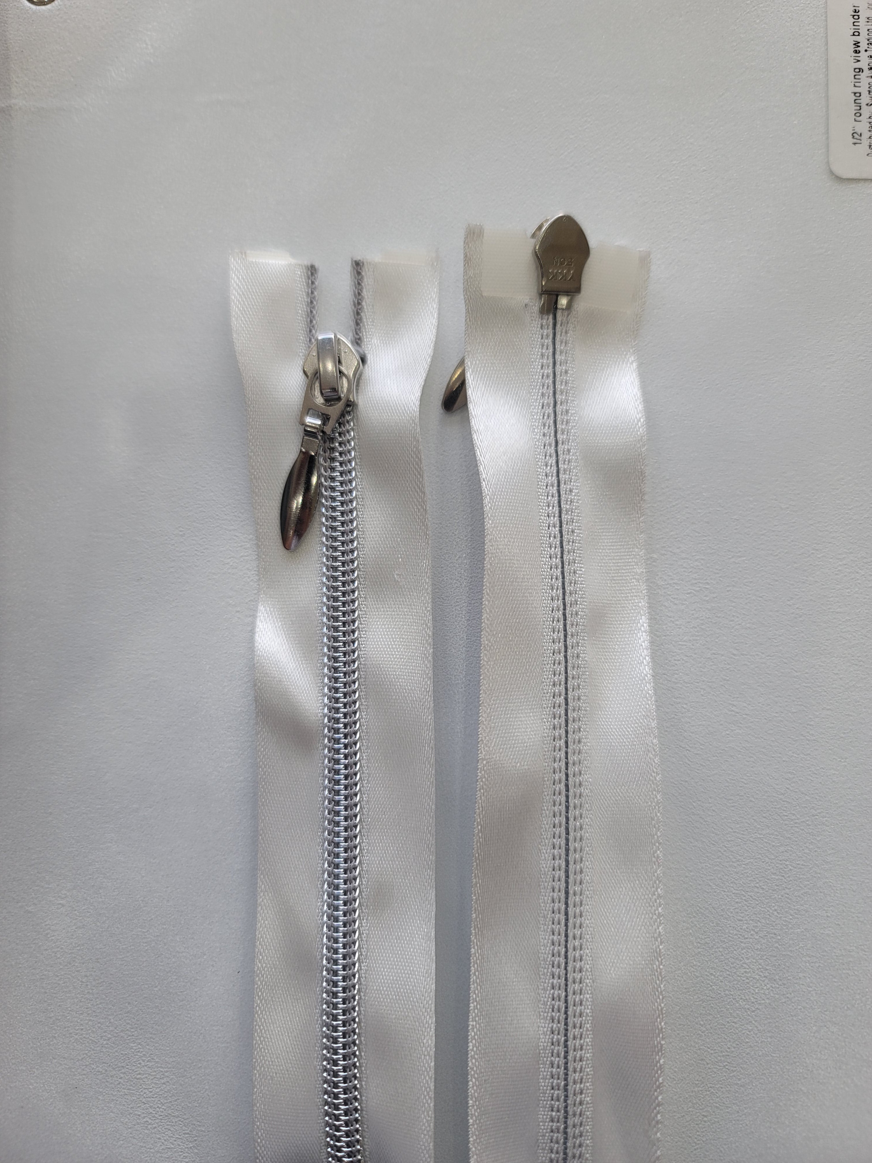 YKK Two Way Open Ended Invisible Zip – 140cm Length, C5 Chain Size