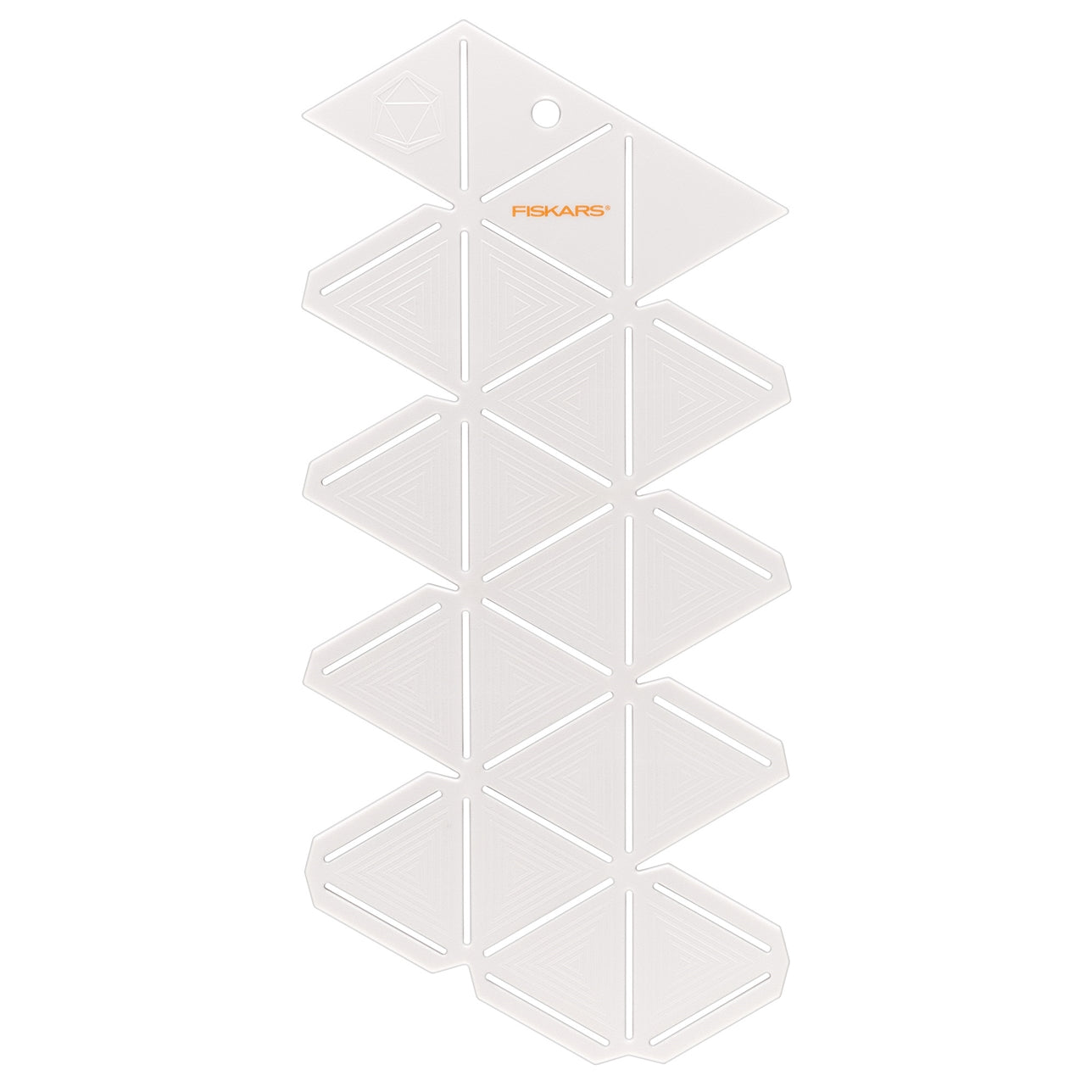 Fiskars 3D paper gem template with scoring tracks.