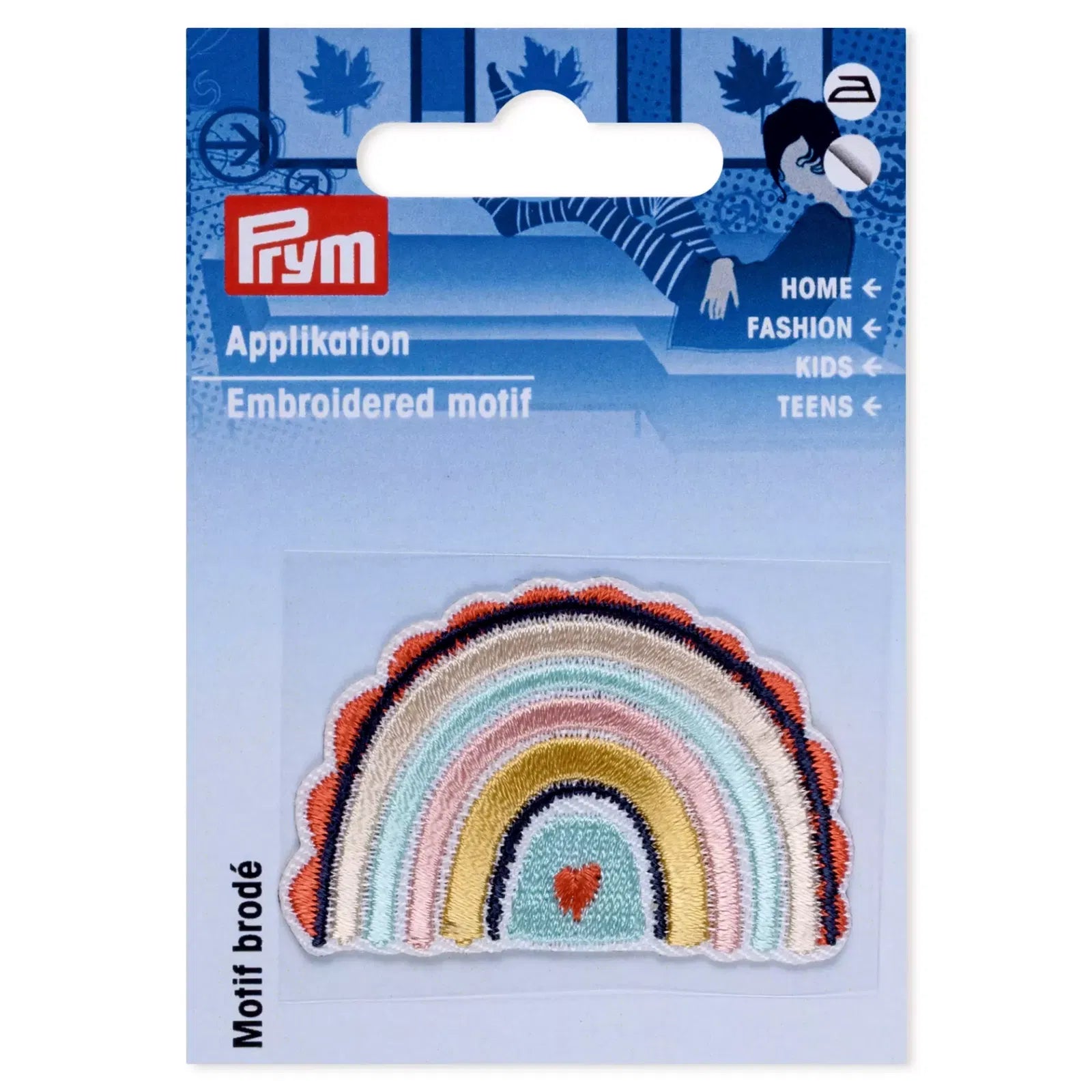 Prym Multicoloured Polyester Appliqué – Rainbow Fabric Patch