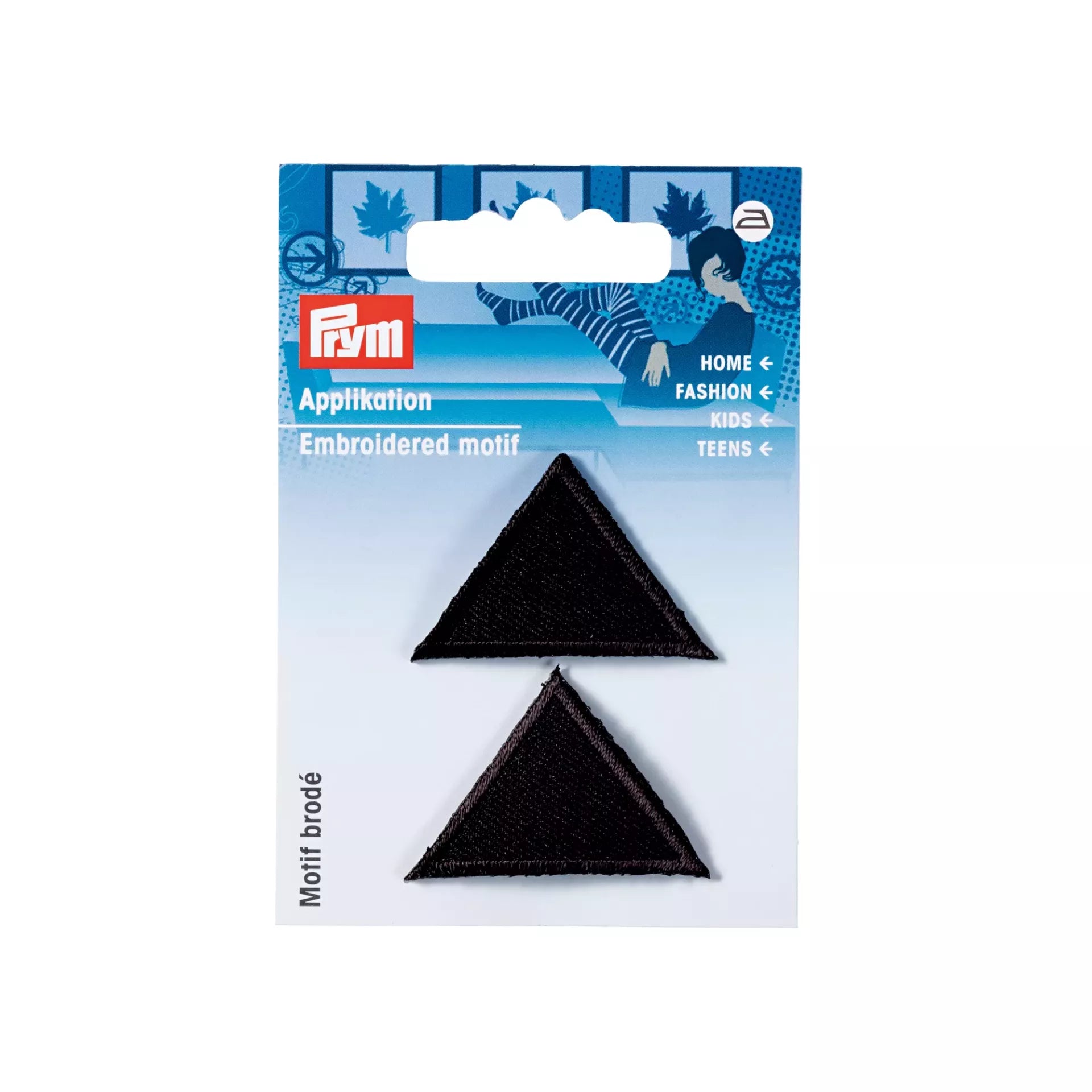 Prym Large Applique Triangles – 100% Polyester Iron-On Patches