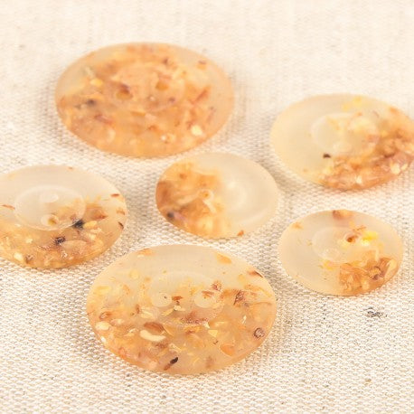 Stephanoise 2-Hole Wood Shaving Effect Buttons - 15mm, 19mm, 23mm | M60801