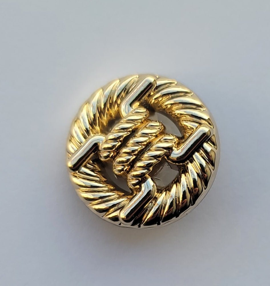 ROUND BUTTON ALLOY, GOLDEN - Galedi Pins