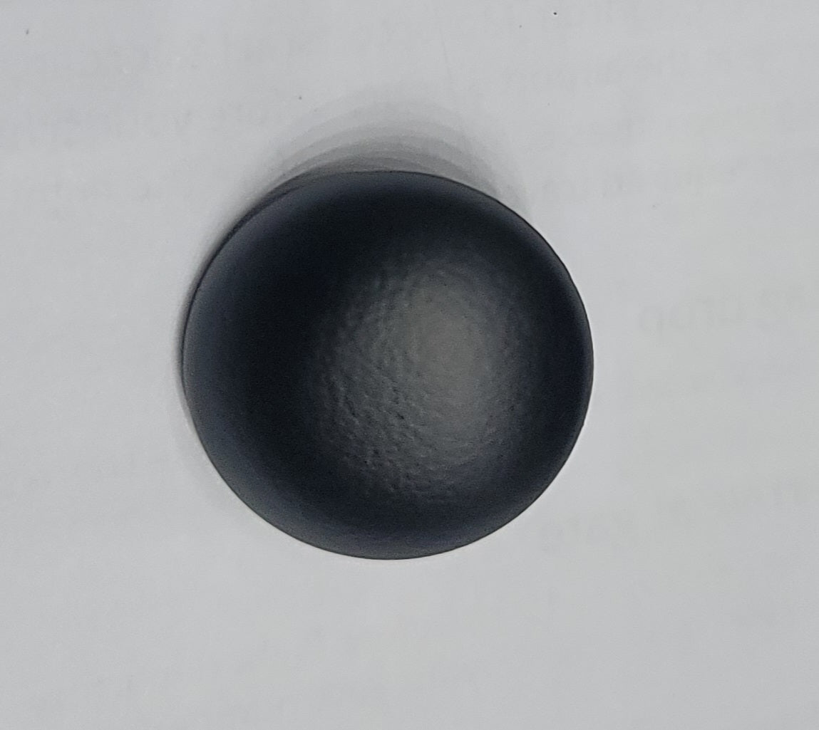 Round Polyester Button, Black - Galedi Pins
