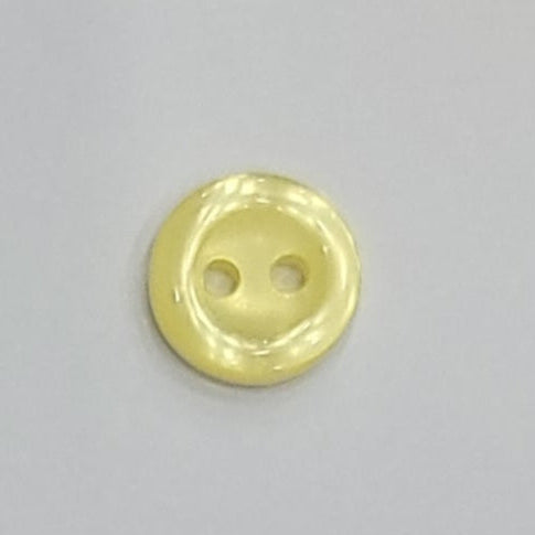 Polyester Button, 2 - hole, Shiny, 11mm - Galedi Pins