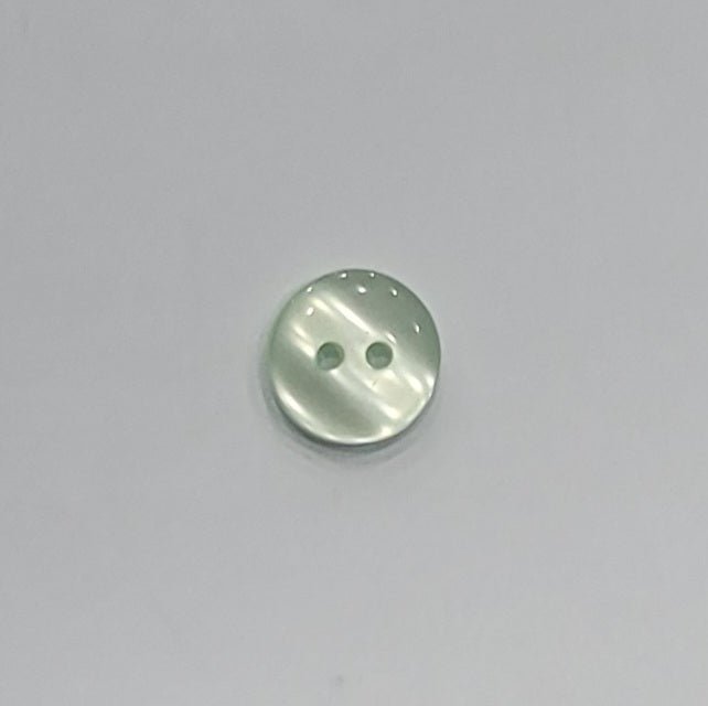 Polyester Button, 2 - Holes, Shiny, 11mm - Galedi Pins