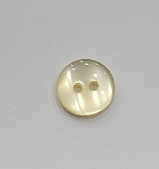 Polyester Button, 2 - Holes, Shiny, 11mm - Galedi Pins