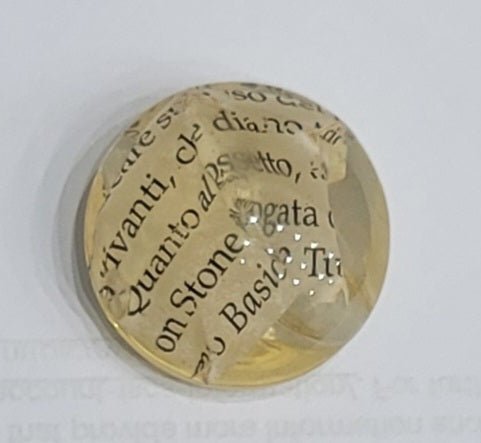 Glass Button, 27mm - Galedi Pins