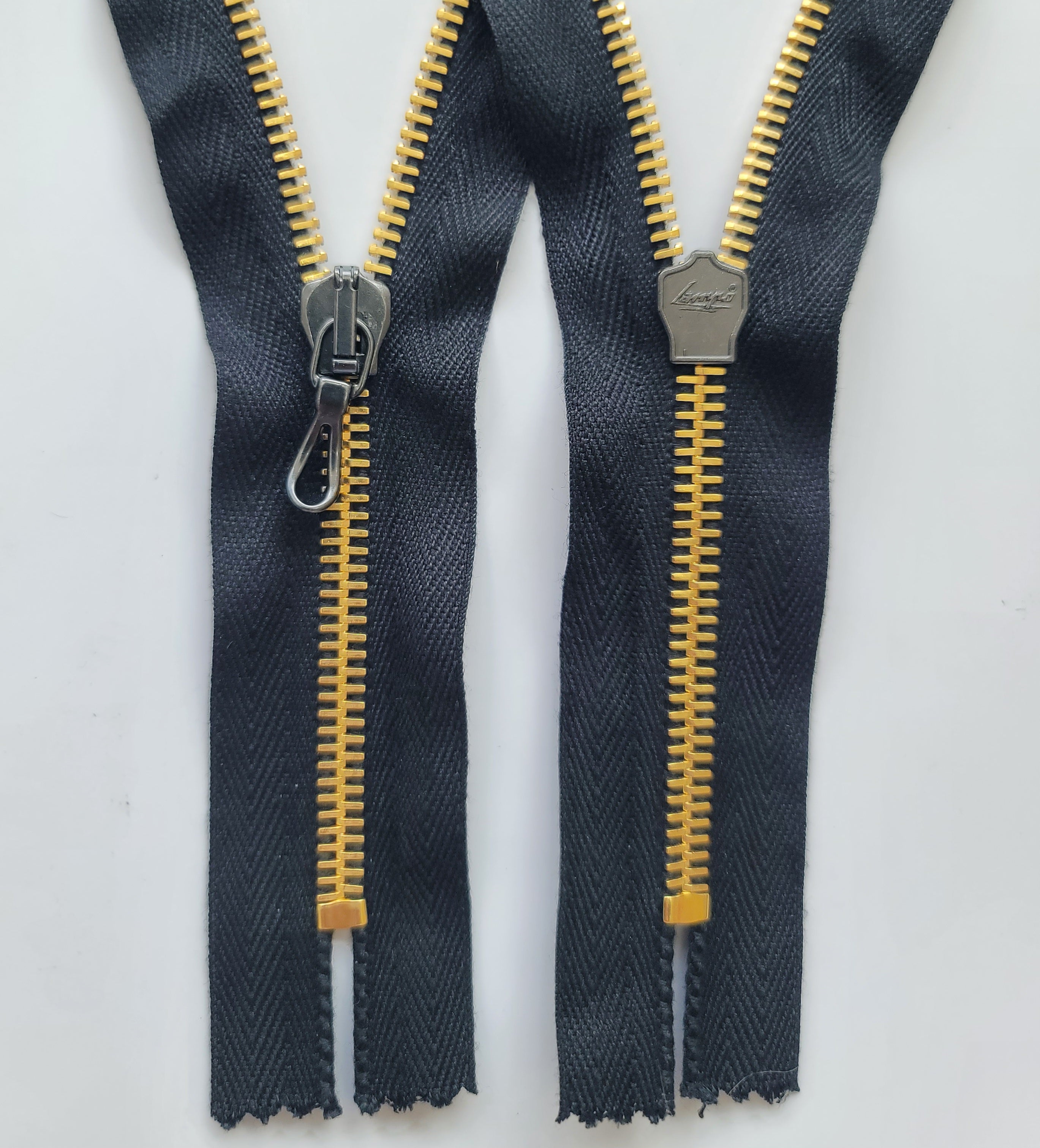 Galedi Pins Gold Metal Closed End Zip – 51cm Black Heavy Duty