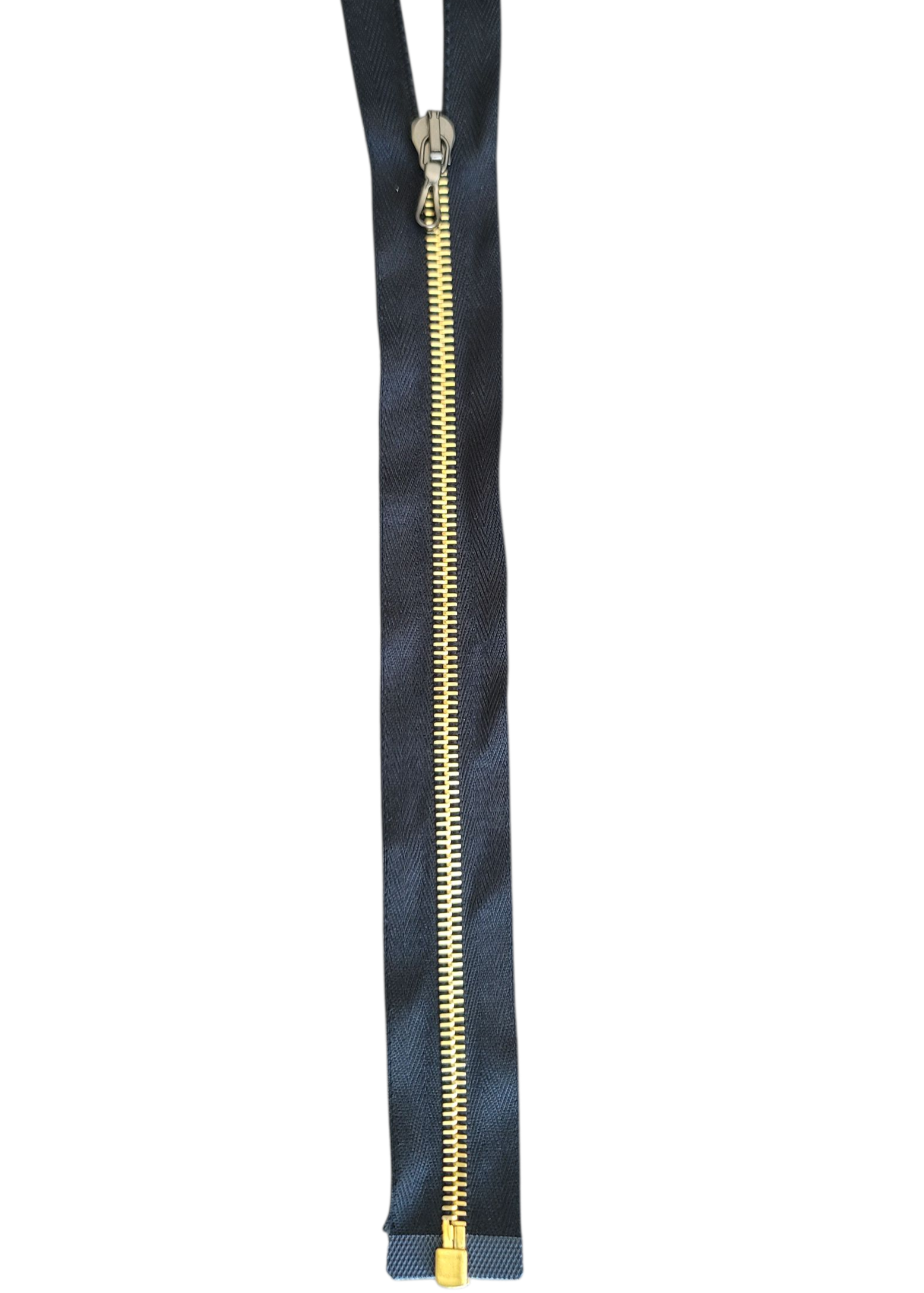 Galedi Pins Gold Metal Open End Zip – 6mm Width, 47cm Length