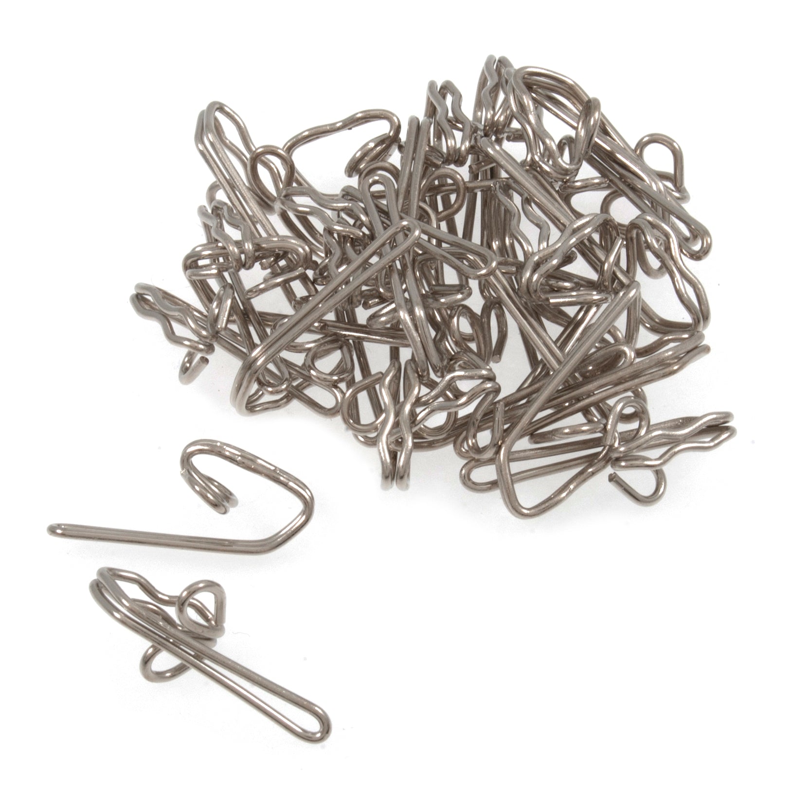 Curtain Hooks – Galedi Pins Steel Nickel Plated Silver Pack of 30