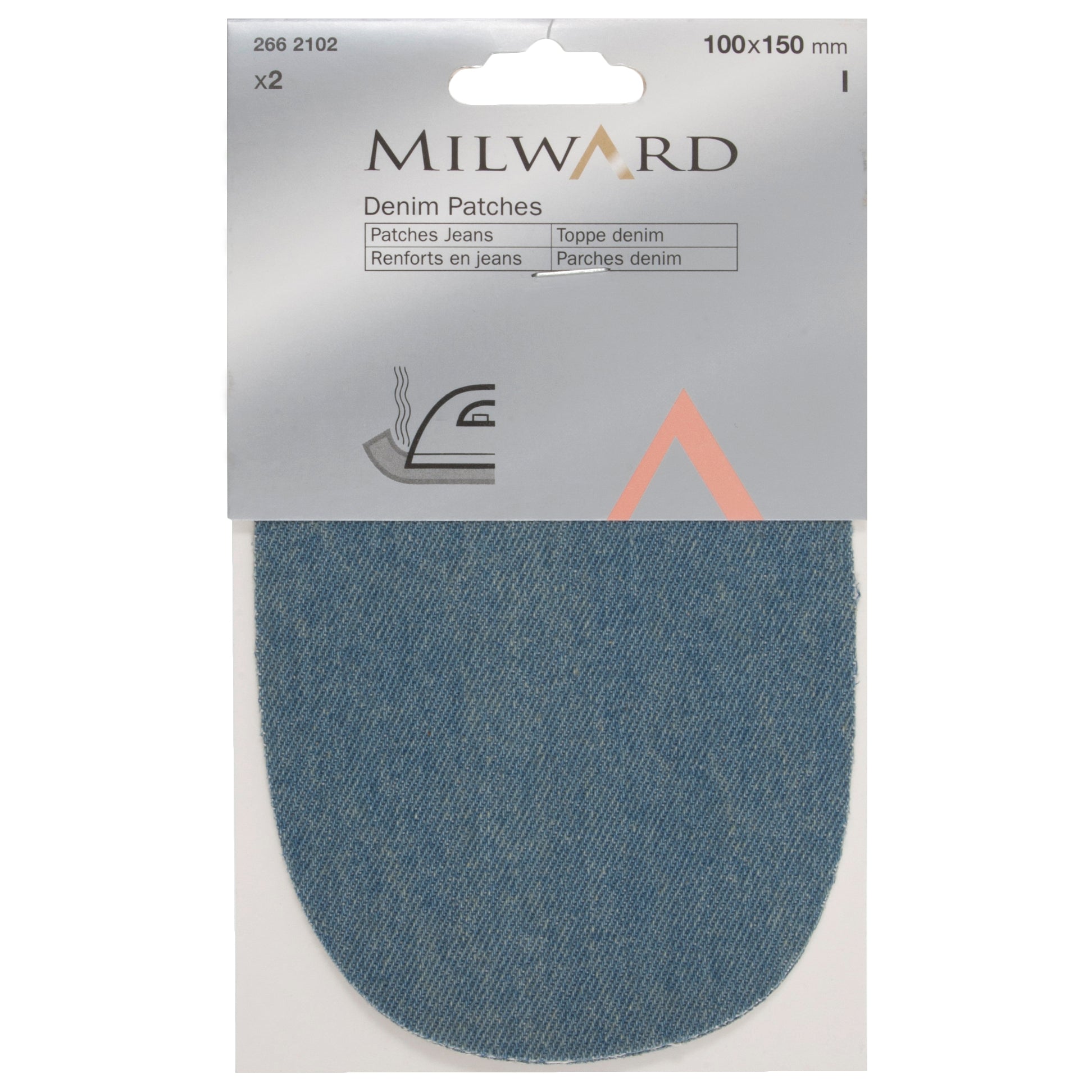 Milward Iron-On Denim Patches – 100 x 150mm Cotton Repair