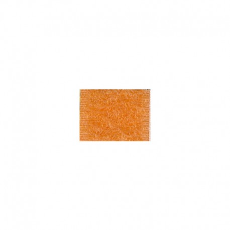 Orange polyamide hook and loop fastener tape, 20mm wide.