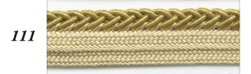 Shindo Bright Cross Piping Cord - Bronze (Col. 35) | Gold (Col. 111) 11mm Width