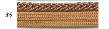 Shindo Bright Cross Piping Cord - Bronze (Col. 35) | Gold (Col. 111) 11mm Width