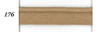 Tan cotton piping cord with a braided texture.