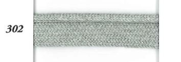Light grey 10mm cotton piping cord with a textured weave.
