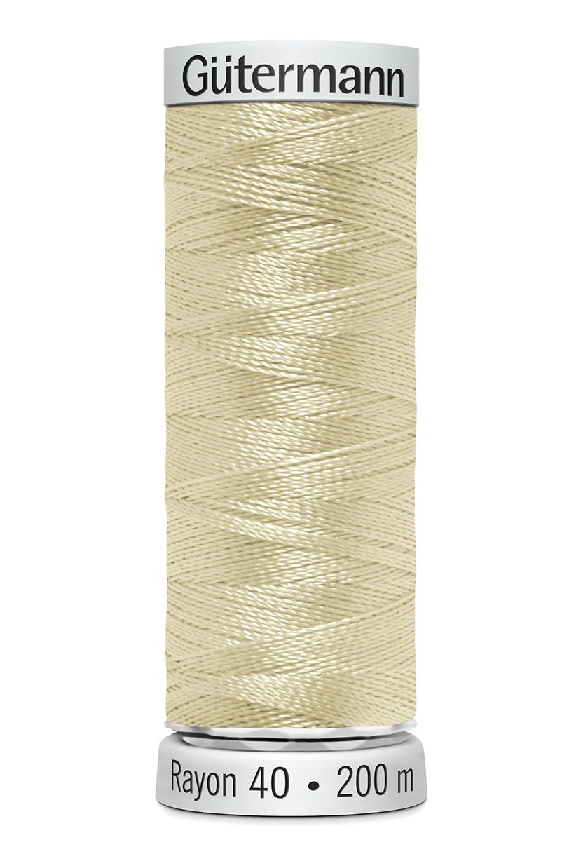 Gutermann Machine Embroidery Thread, Rayon 40, Shiny, 200m (1) - Galedi Pins