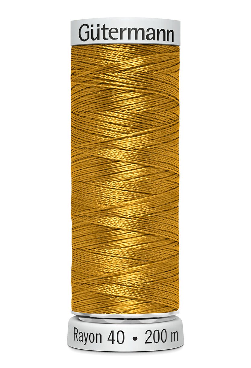 Gutermann Machine Embroidery Thread, Rayon 40, Shiny, 200m (1) - Galedi Pins