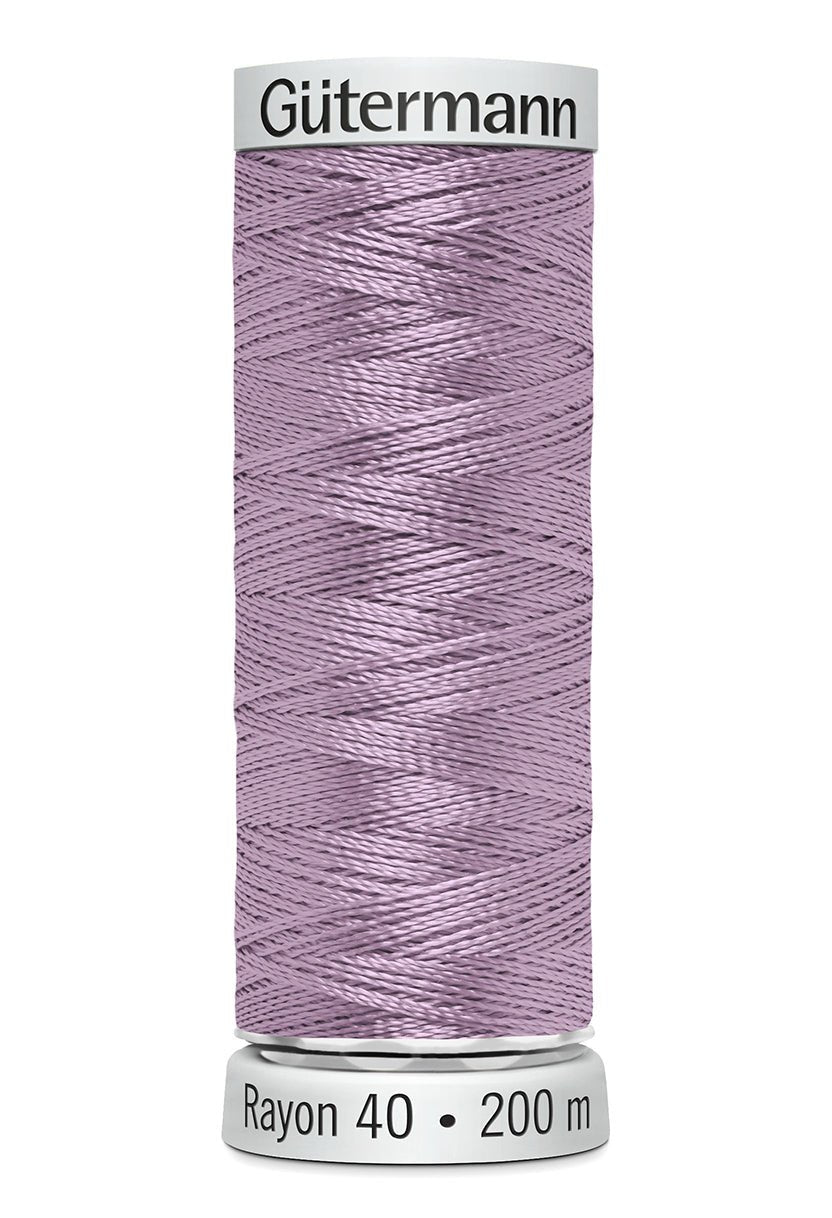 Gutermann Machine Embroidery Thread, Rayon 40, Shiny, 200m (2) - Galedi Pins