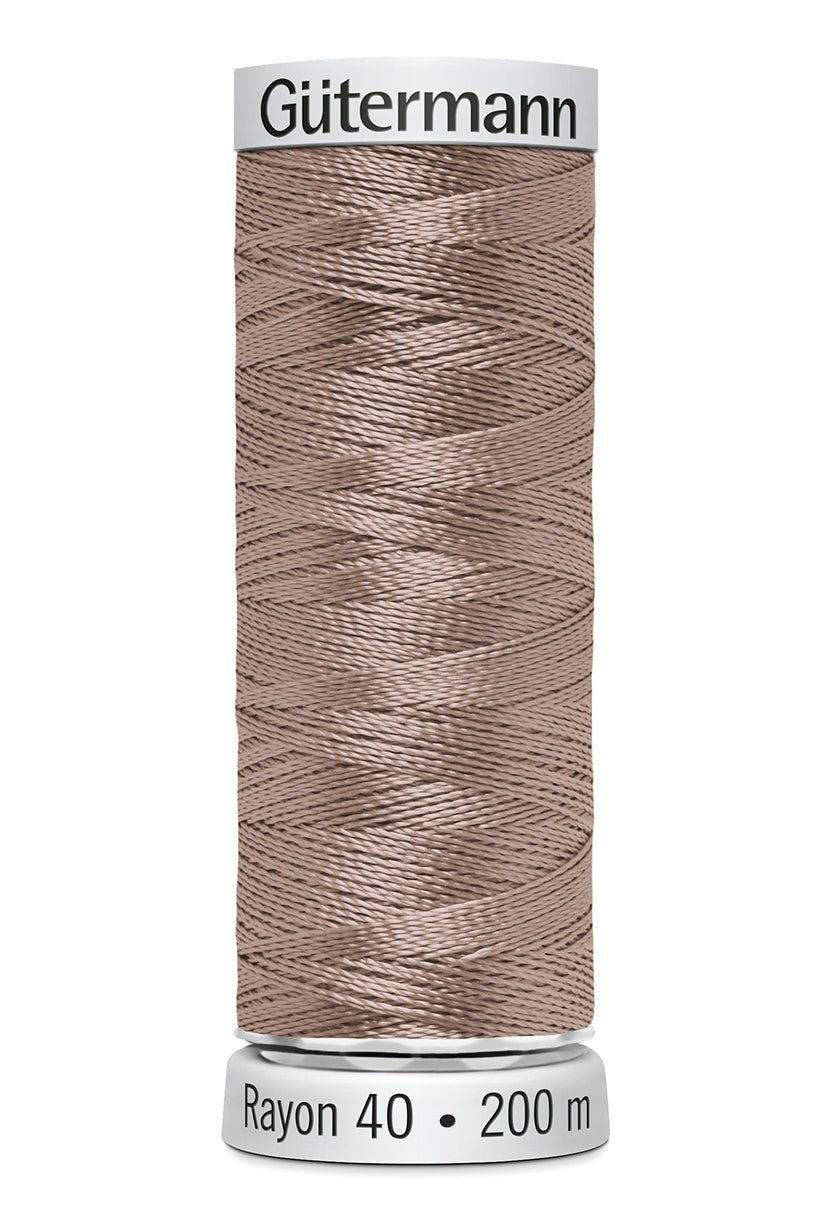 Gutermann Machine Embroidery Thread, Rayon 40, Shiny, 200m (1) - Galedi Pins