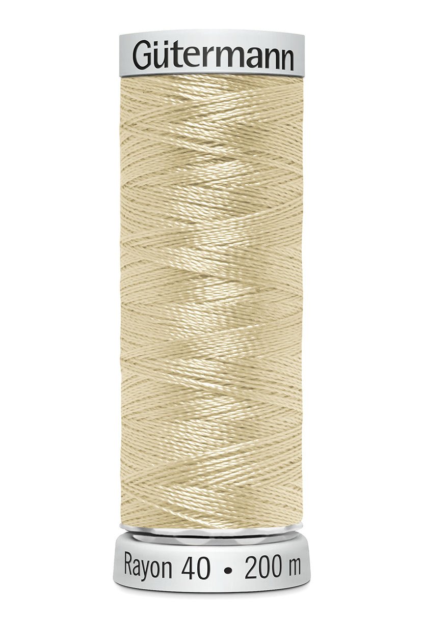 Gutermann Machine Embroidery Thread, Rayon 40, Shiny, 200m (1) - Galedi Pins