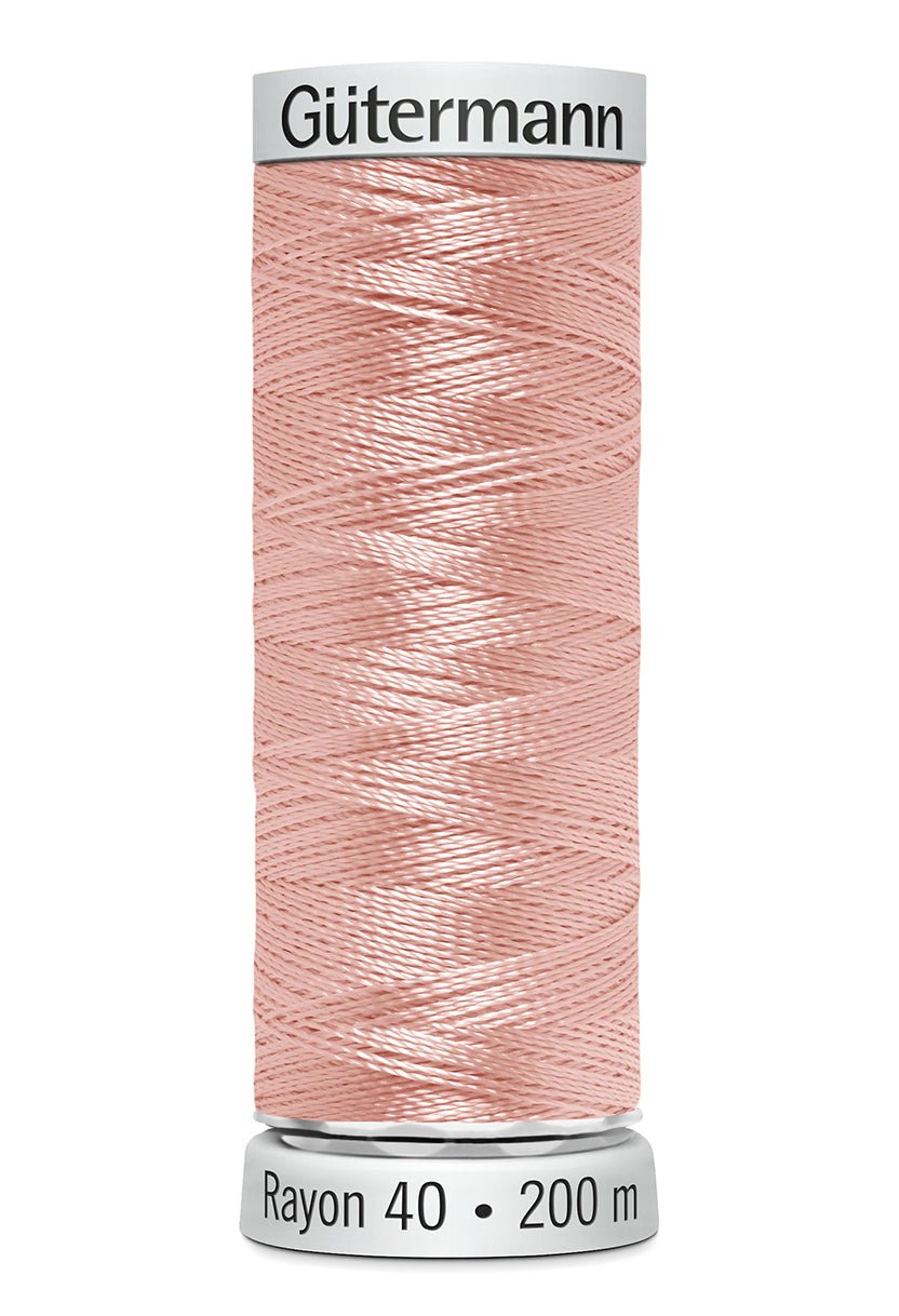Gutermann Machine Embroidery Thread, Rayon 40, Shiny, 200m (1) - Galedi Pins
