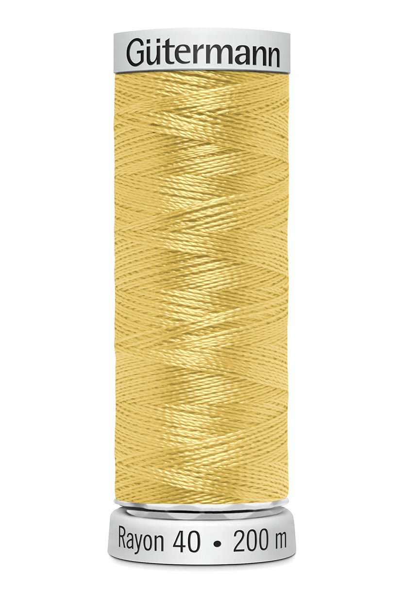 Gutermann Machine Embroidery Thread, Rayon 40, Shiny, 200m (1) - Galedi Pins