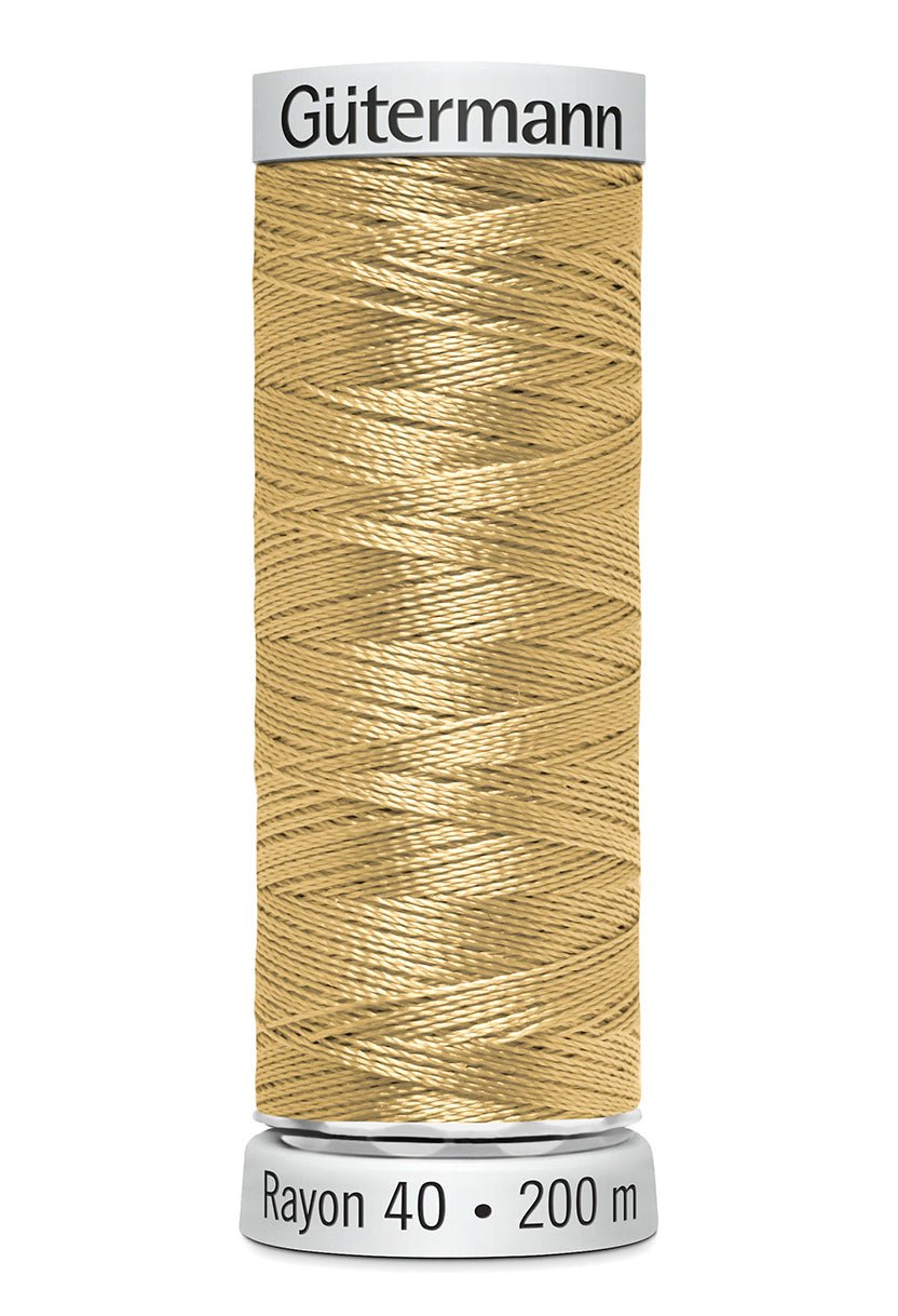 Gutermann Machine Embroidery Thread, Rayon 40, Shiny, 200m (1) - Galedi Pins