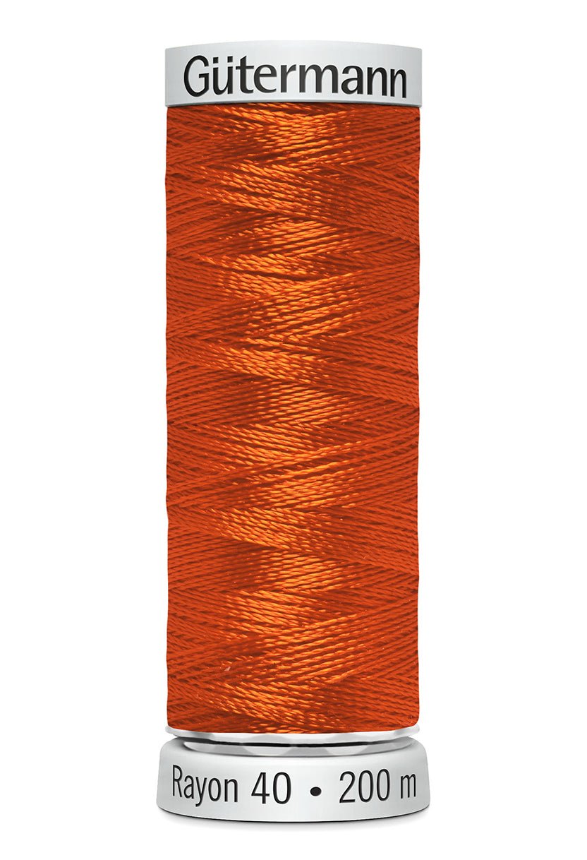 Gutermann Machine Embroidery Thread, Rayon 40, Shiny, 200m (1) - Galedi Pins