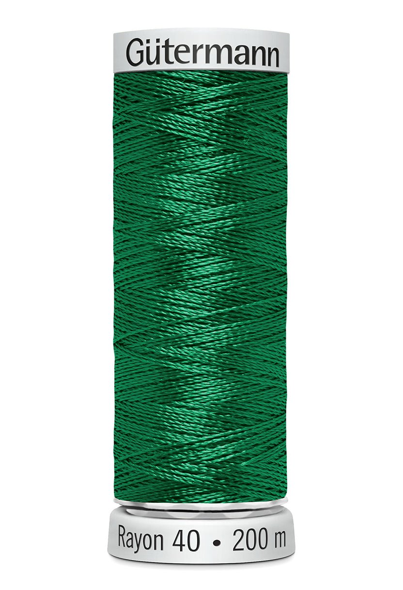 Gutermann Machine Embroidery Thread, Rayon 40, Shiny, 200m (3) - Galedi Pins