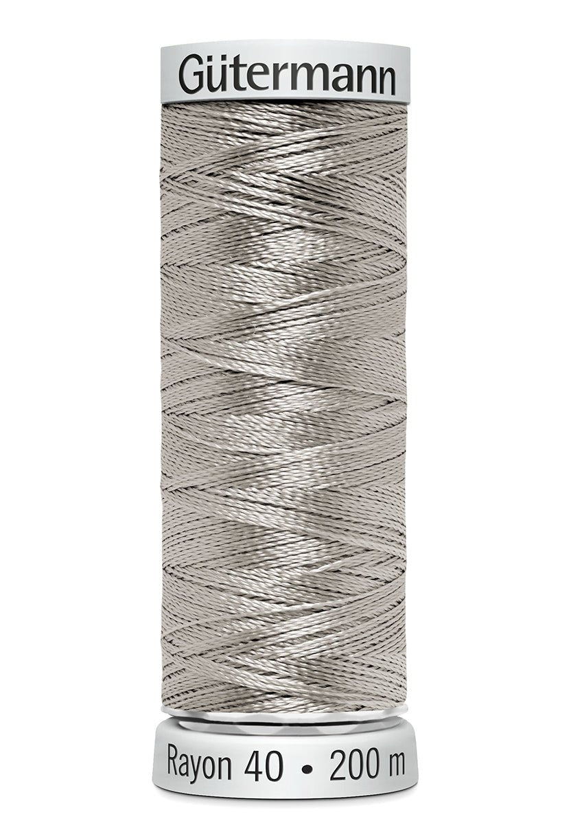 Gutermann Machine Embroidery Thread, Rayon 40, Shiny, 200m (3) - Galedi Pins