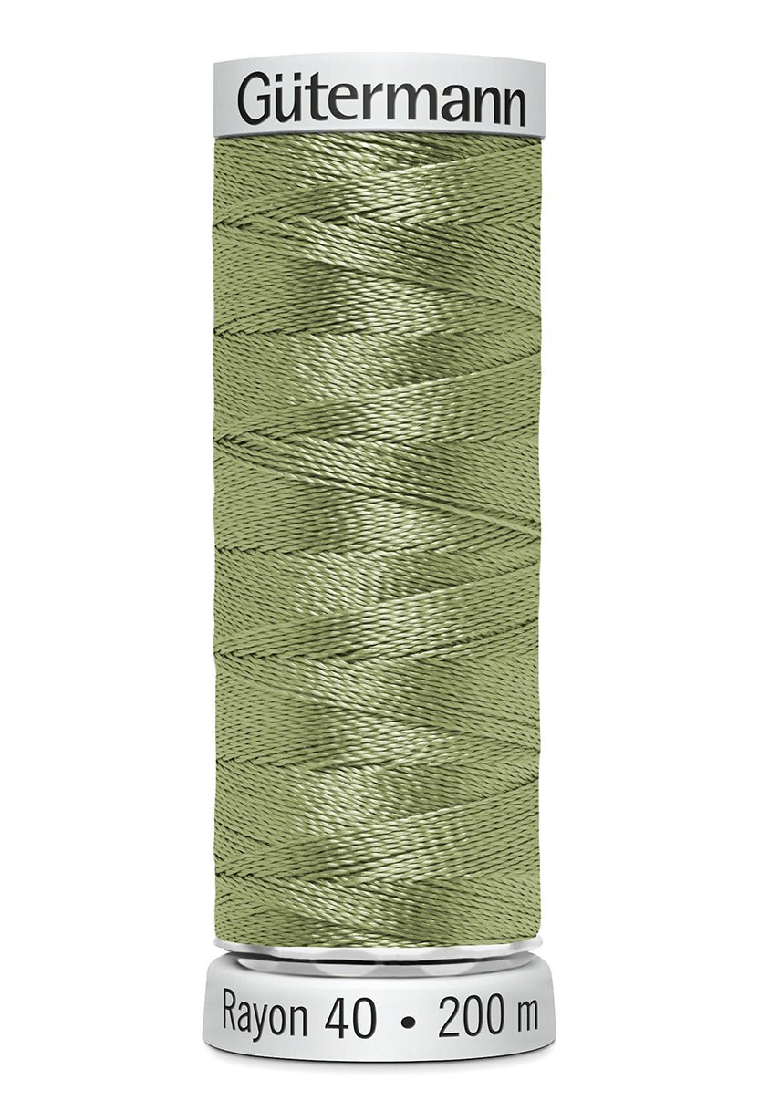 Gutermann Machine Embroidery Thread, Rayon 40, Shiny, 200m (3) - Galedi Pins