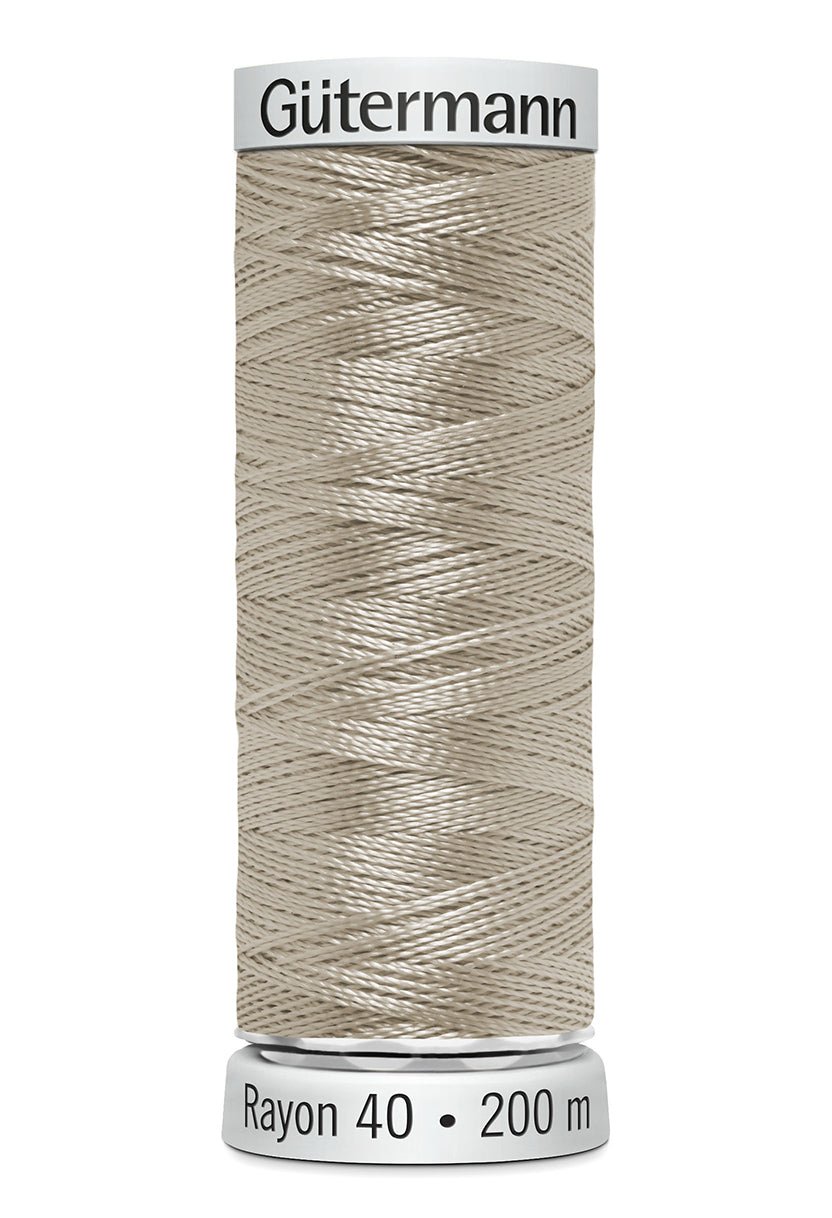 Gutermann Machine Embroidery Thread, Rayon 40, Shiny, 200m (1) - Galedi Pins