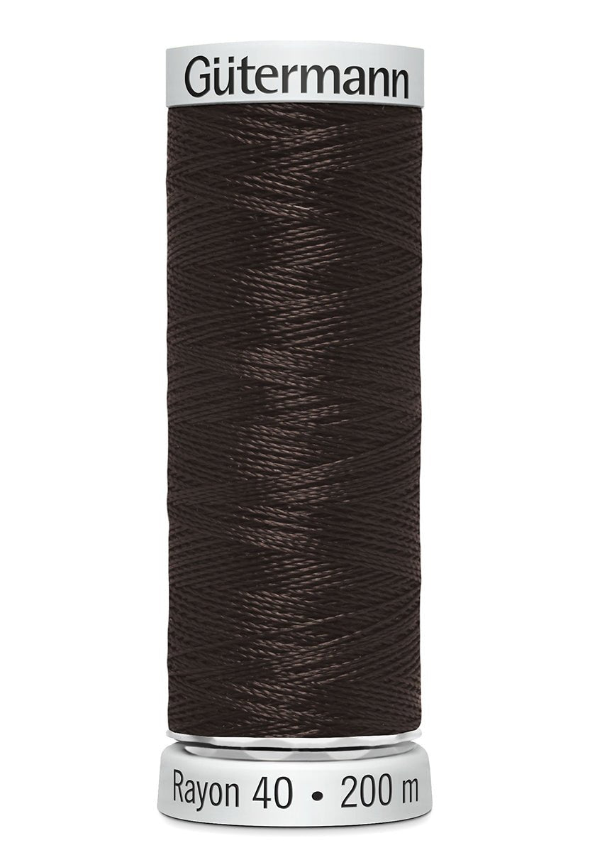 Gutermann Machine Embroidery Thread, Rayon 40, Shiny, 200m (1) - Galedi Pins
