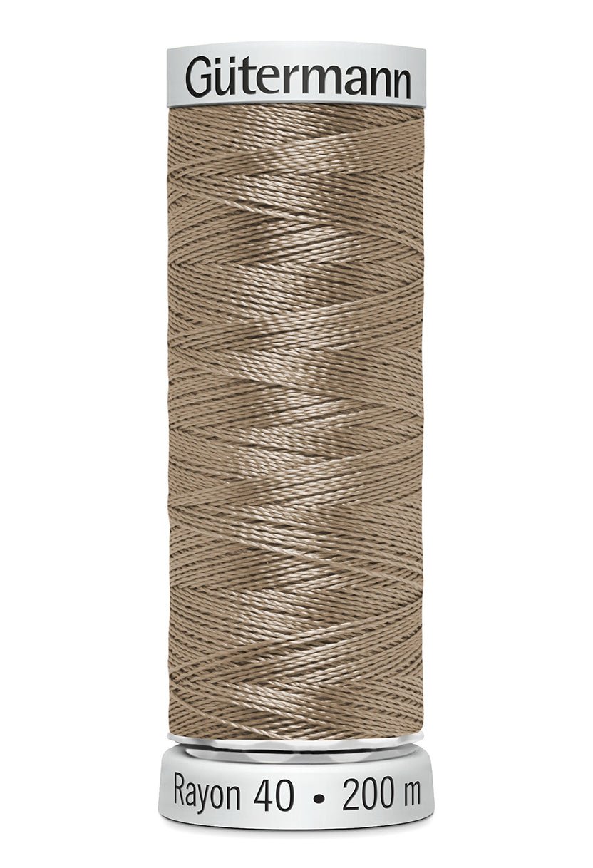 Gutermann Machine Embroidery Thread, Rayon 40, Shiny, 200m (1) - Galedi Pins