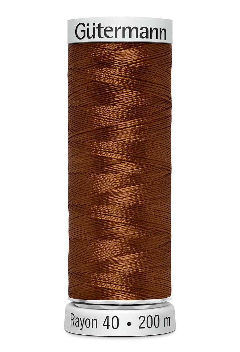 Gutermann Machine Embroidery Thread, Rayon 40, Shiny, 200m (1) - Galedi Pins