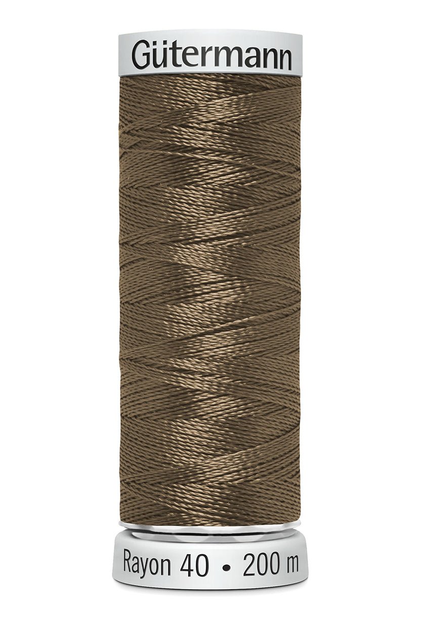Gutermann Machine Embroidery Thread, Rayon 40, Shiny, 200m (1) - Galedi Pins