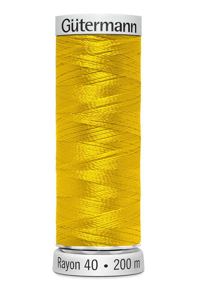 Gutermann Machine Embroidery Thread, Rayon 40, Shiny, 200m (1) - Galedi Pins