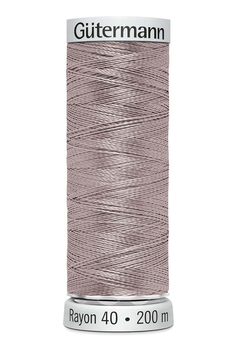 Gutermann Machine Embroidery Thread, Rayon 40, Shiny, 200m (2) - Galedi Pins
