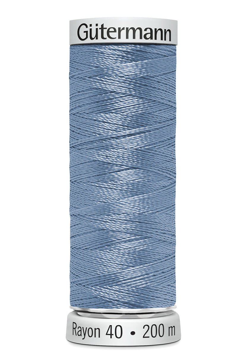 Gutermann Machine Embroidery Thread, Rayon 40, Shiny, 200m (2) - Galedi Pins