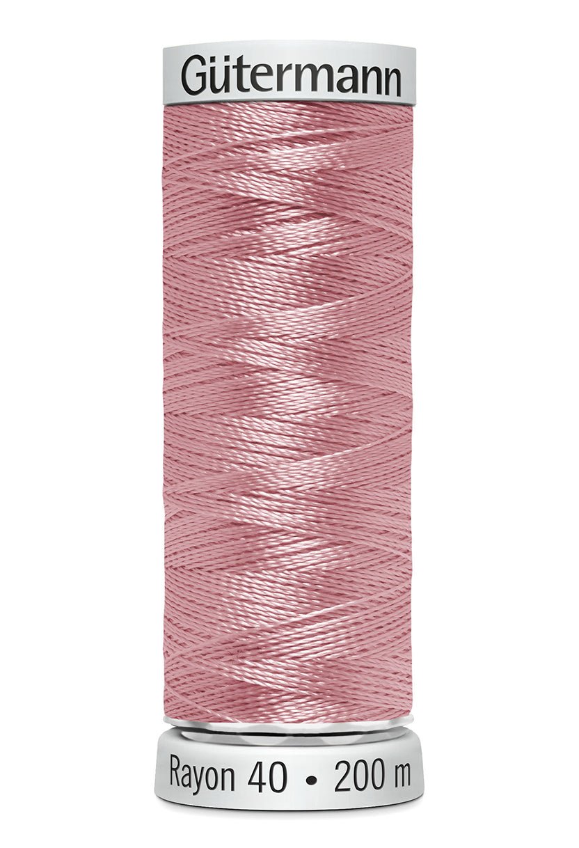 Gutermann Machine Embroidery Thread, Rayon 40, Shiny, 200m (1) - Galedi Pins
