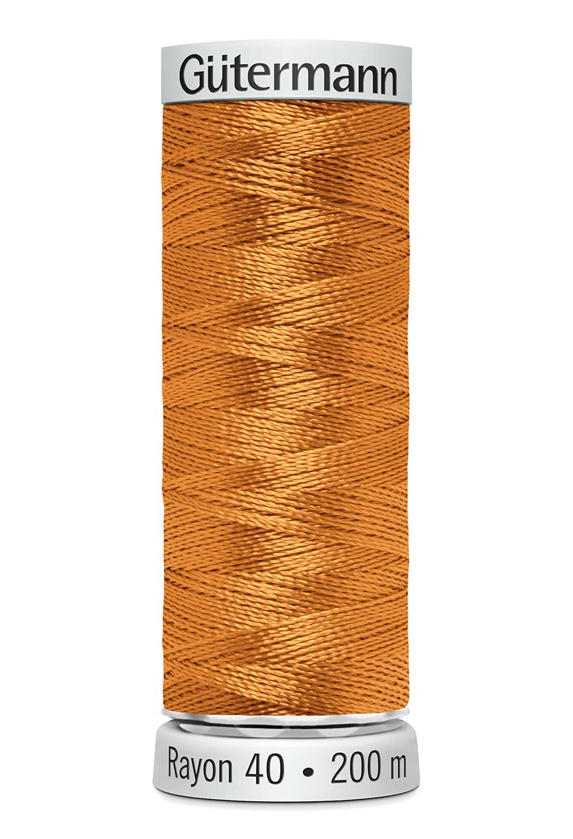 Gutermann Machine Embroidery Thread, Rayon 40, Shiny, 200m (1) - Galedi Pins