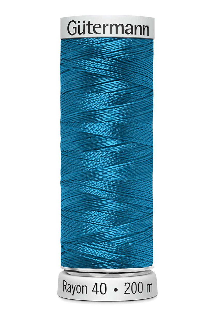 Gutermann Machine Embroidery Thread, Rayon 40, Shiny, 200m (2) - Galedi Pins