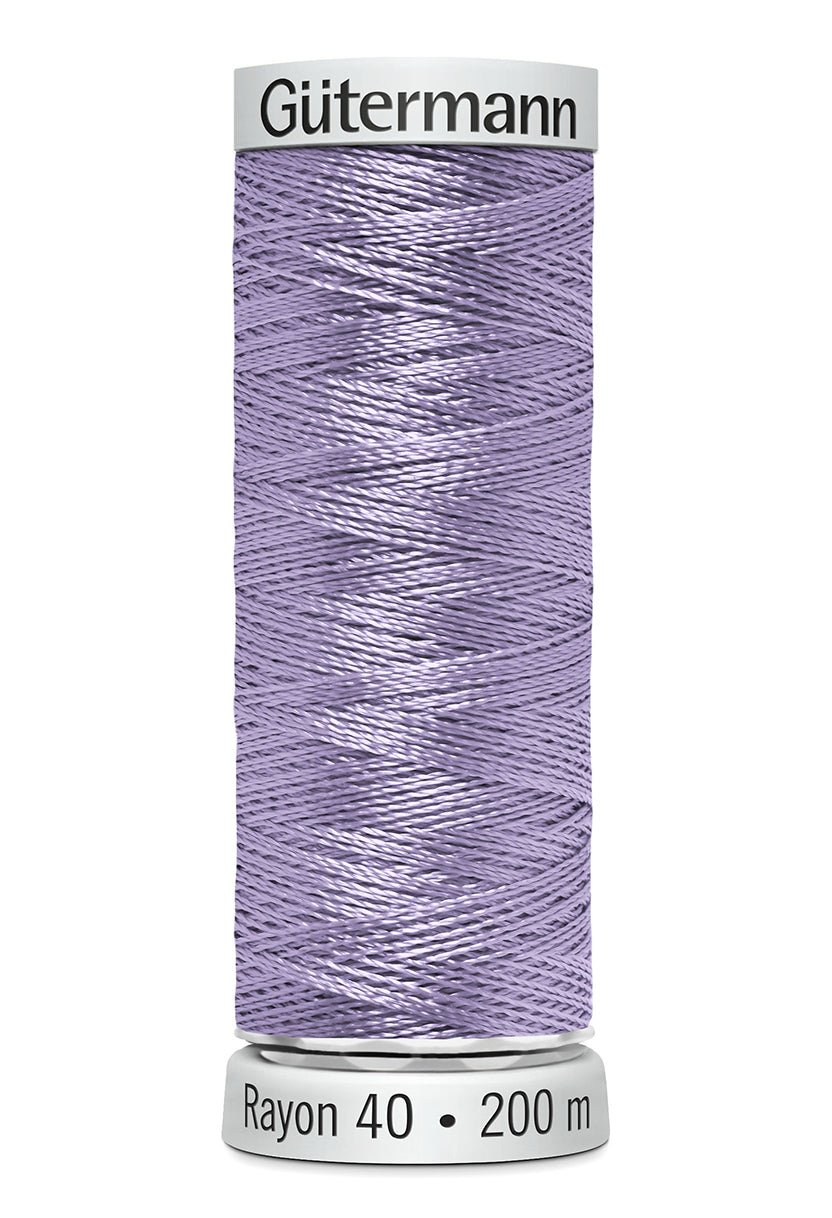 Gutermann Machine Embroidery Thread, Rayon 40, Shiny, 200m (2) - Galedi Pins