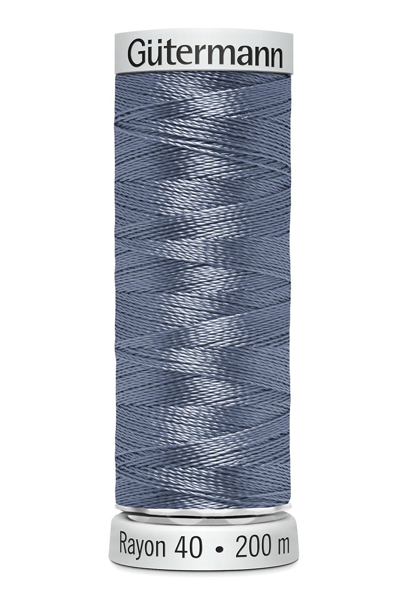 Gutermann Machine Embroidery Thread, Rayon 40, Shiny, 200m (2) - Galedi Pins