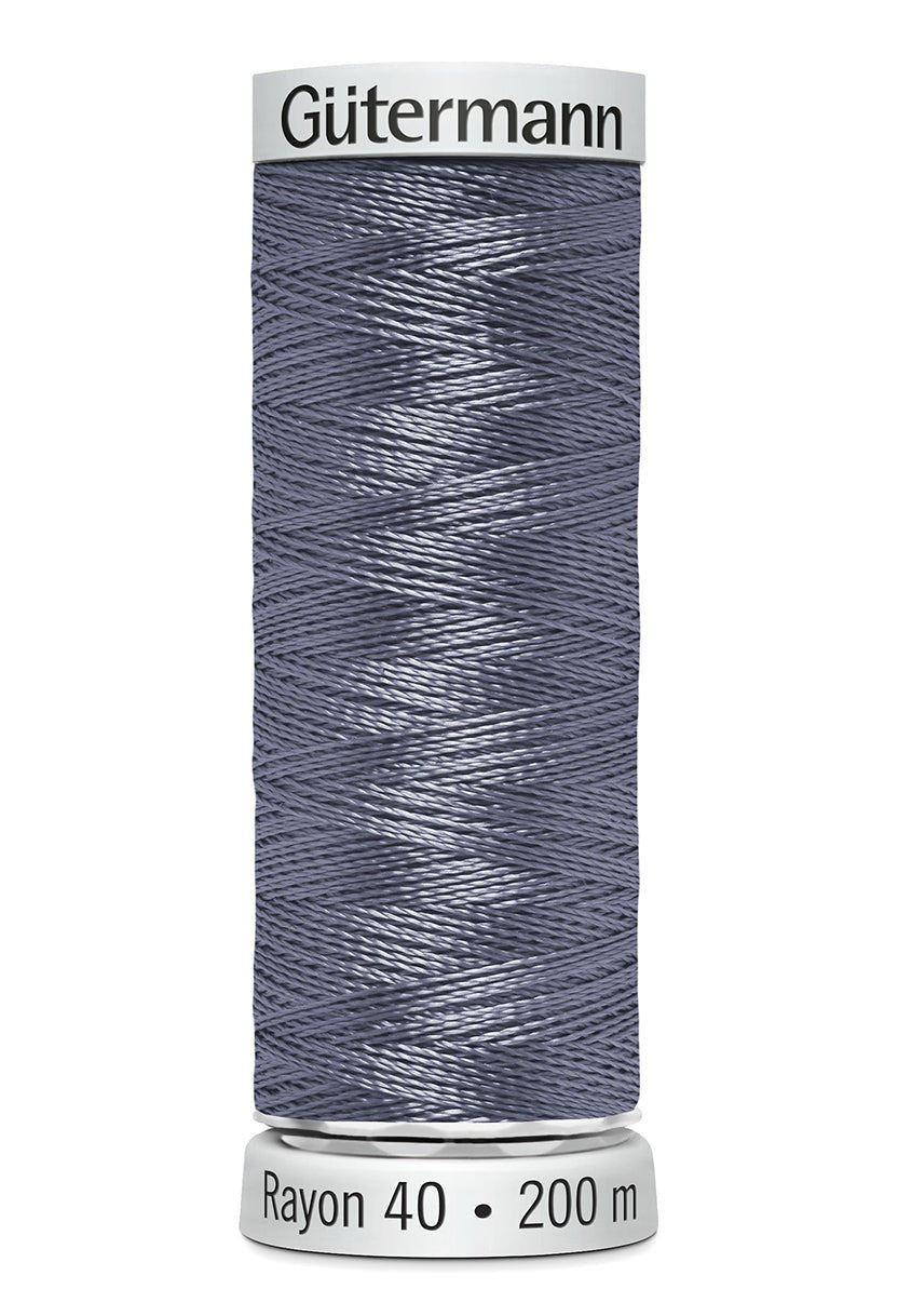 Gutermann Machine Embroidery Thread, Rayon 40, Shiny, 200m (2) - Galedi Pins